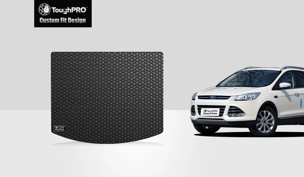 ToughPRO - Cargo Mat Compatible with FORD Escape - All Weather Heavy Duty (Made in USA) - Black Rubber - 2016