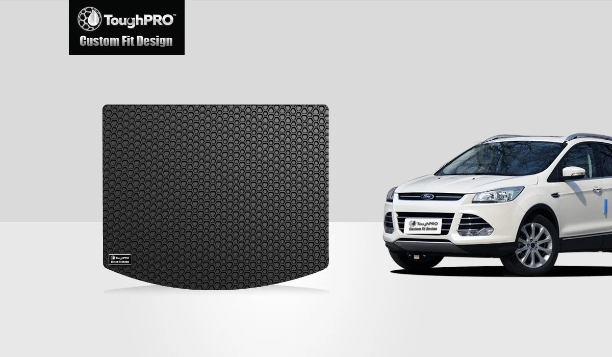 ToughPRO - Cargo Mat Compatible with FORD Escape - All Weather Heavy Duty (Made in USA) - Black Rubber - 2016