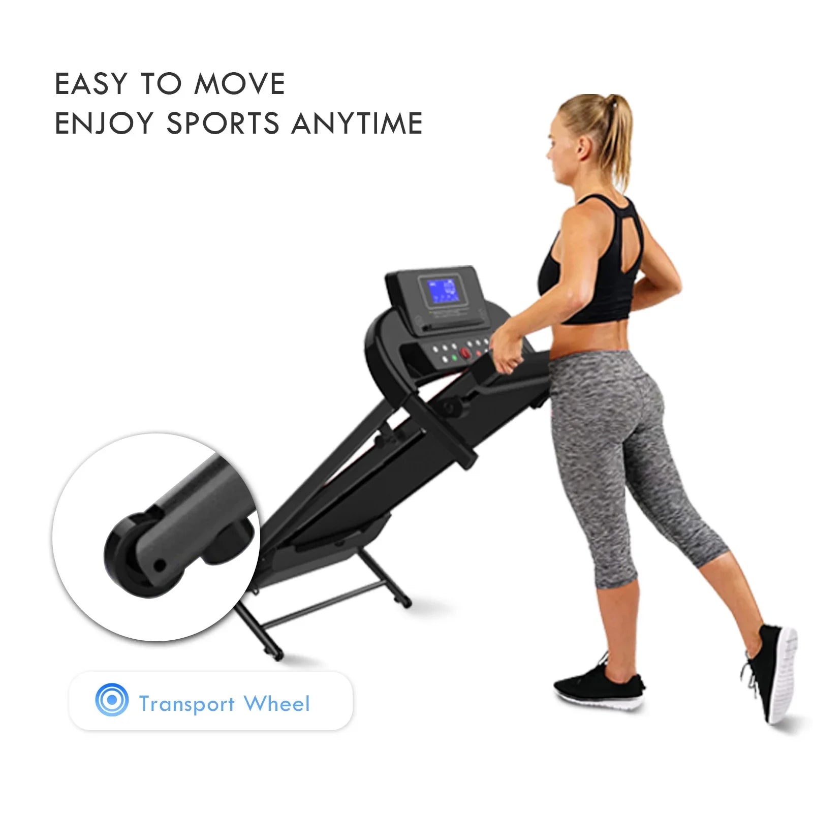FLIMDER Walking Pad, Sturdy & Durable Under Desk Treadmill, Folding Treadmill with 300LBS Capacity, Beautifully Designed Installation-Free Treadmills for Home Bluetooth Speaker