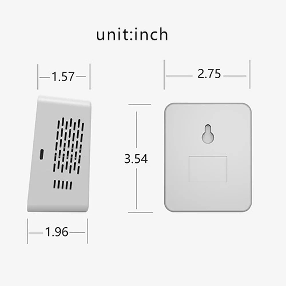 Wifi Intelligent Air Quality Detector Pm2.5 Co2 Tvoc Hcho Temperature Humidity 6 In 1 Detector Time Date Week Monitor Mobilephone App Remotes Viewing 2 Sets Alarm Clock Home Indoor Desk