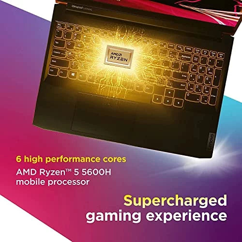 Lenovo IdeaPad Gaming 3 15.6" FHD 120Hz Gaming Computer, AMD Ryzen 5-5600H, 8GB RAM 1TB SSD, RTX 3050 Ti 4GB GDDR6, Backlit Keyboard, Bluetooth, Webcam, WiFi, Windows 11, Shadow Black