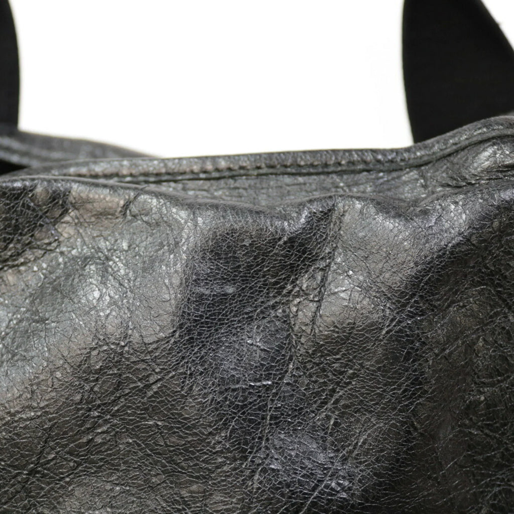 Pre-Owned Balenciaga Handbag Navy Cabas Black Ladies (Fair)