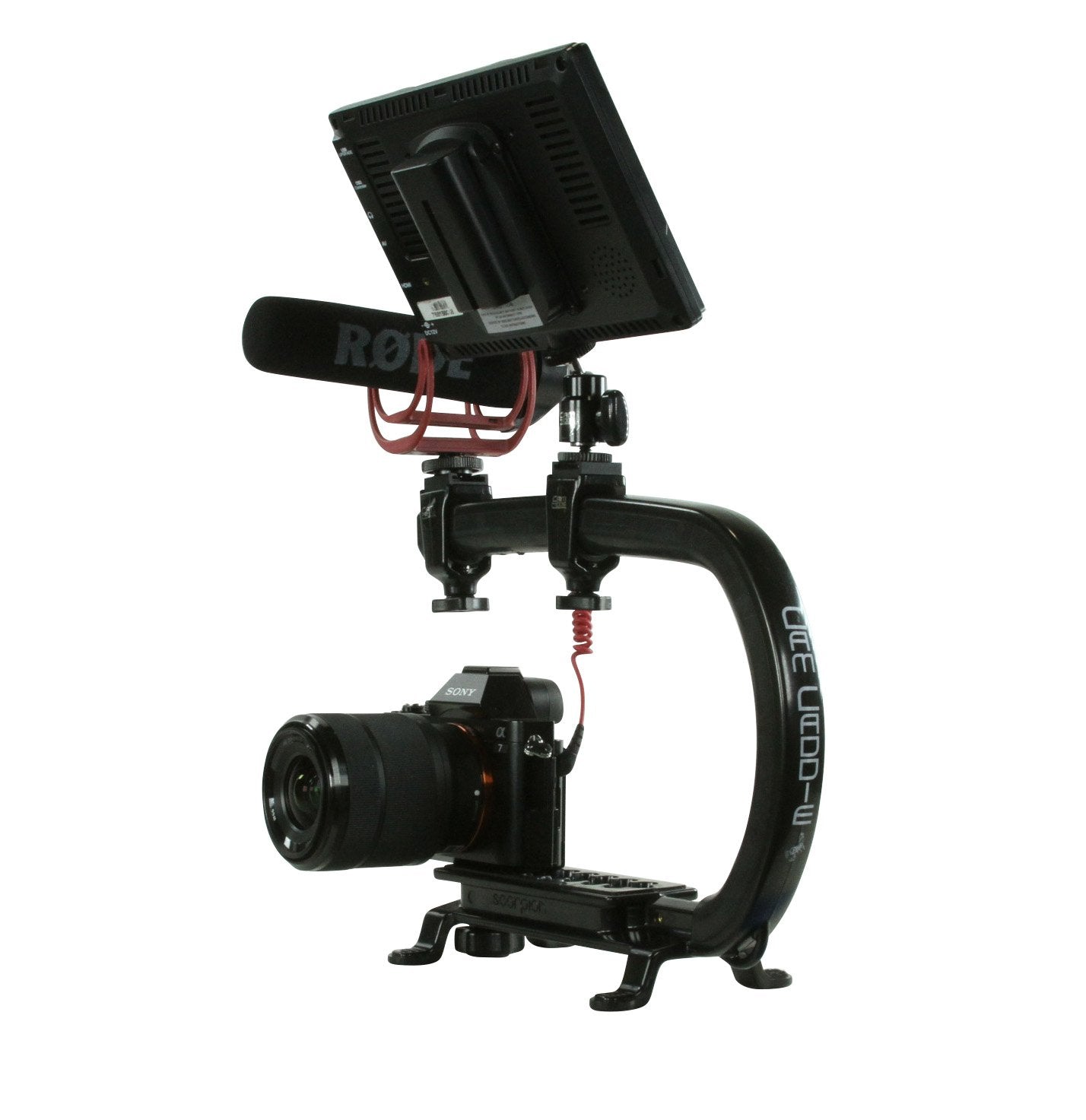 Cam Caddie Scorpion MAX Edition Universal Stabilzing Camera Handle - Includes 2 Accessory Shoes
