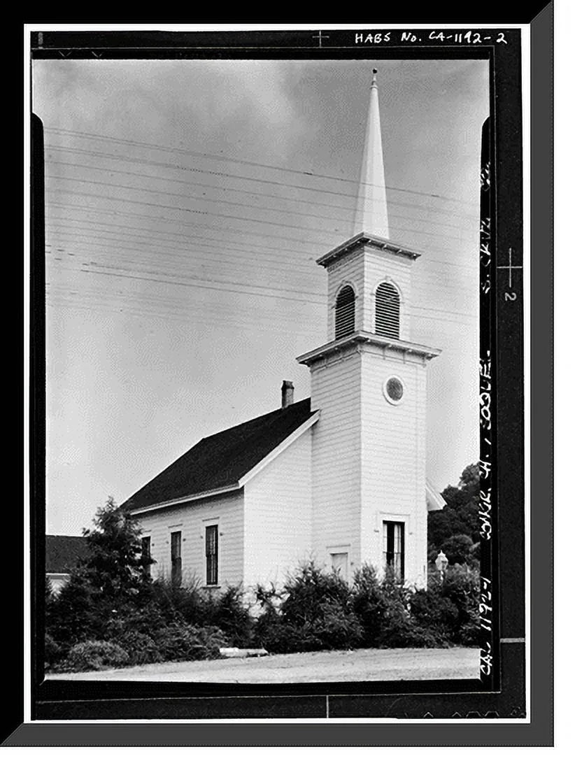 Historic Framed Print, Congregational Church, Soquel, Santa Cruz County, CA - 2, 17-7/8" x 21-7/8"