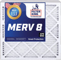 Filter King 20x23x1 Air Filter | 5-PACK | MERV 8 HVAC Pleated A/C Furnace Filters | MADE IN USA | Actual Size: 20 x 23 x .75"