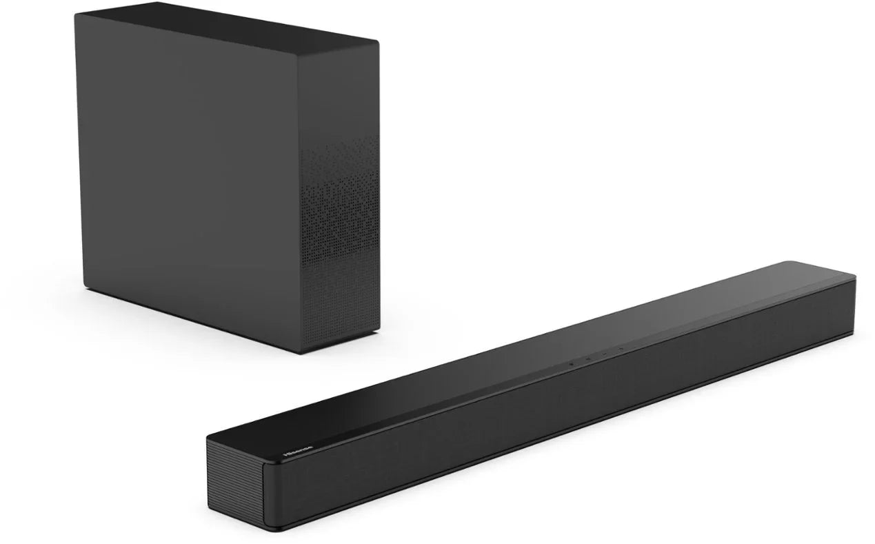 Repaired Hisense - 2.1 Channel Soundbar with Wireless Subwoofer HS2100 Black [Refurbished]