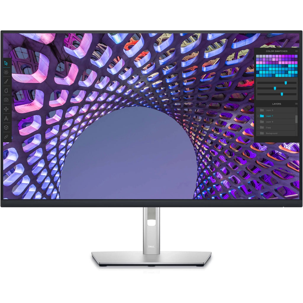 Dell 32\" 3840 x 2160 LCD ComfortView Plus, sRGB Monitor, Black & Silver, P3223QE