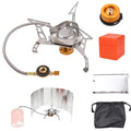 Apexeon Camping Stove Kit: Portable Gas Stove for Outdoor Cooking - Lightweight and Easy to Carry