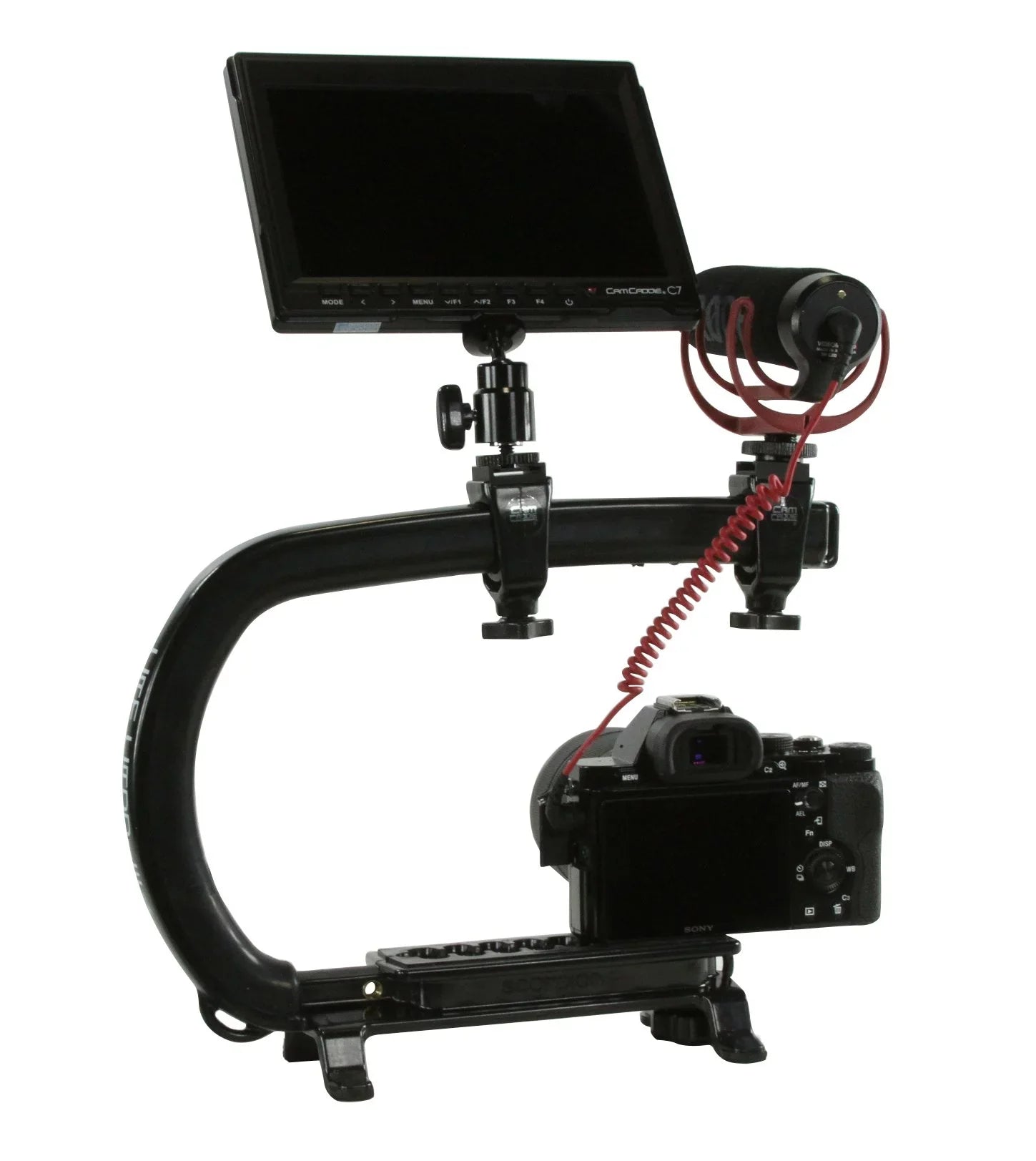 Cam Caddie Scorpion MAX Edition Universal Stabilzing Camera Handle - Includes 2 Accessory Shoes