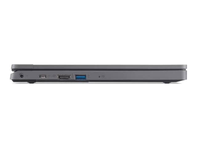 Acer TravelMate B3 11 TMB311-33 - 180-degree hinge design - Processor N-series - N100 / up to 3.4 GHz - Win 11 Pro - UHD Graphics - 4 GB RAM - 128 GB eMMC - 11.6" IPS 1366 x 768 - Wi-Fi 6E, Bluetooth - shale black - kbd: US Intl