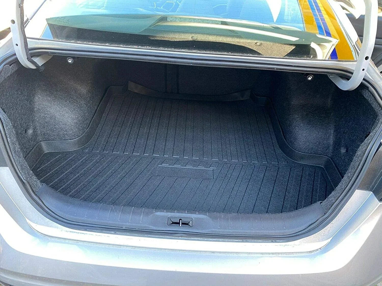 EACCESSORIES EA Cargo Liner – Trunk Mat for Nissan Altima 2013-2023 – Weather-Resistant Trunk Mats for Cars with Raised Lip – Non-Slip Car Trunk Mat Rubber – Easy to Install – Laser Pre-Cut Design