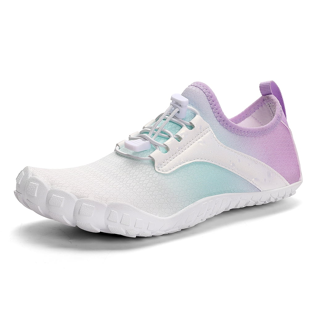 SunyaMood Water Shoes Barefoot Beach Shoes Quick Dry Non-slip for Men Women (39 Purple)