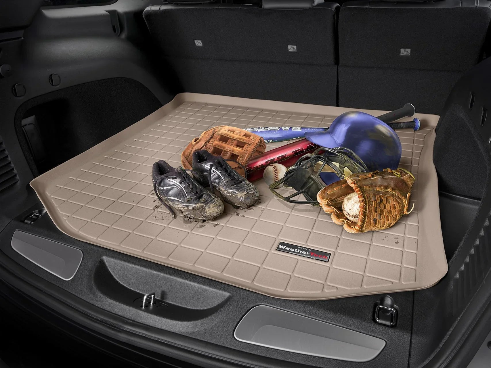 WeatherTech Cargo Trunk Liner compatible with 2003-2009 Toyota 4Runner - Behind 2nd Row Seating, Grey