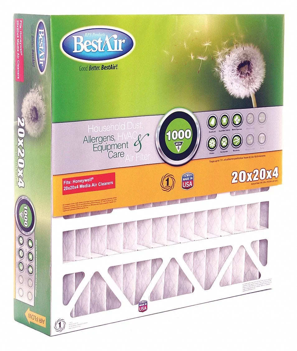 Bestair Pro FurnAirCleaner Filter,MERV8,20x20x5",PK2  5-2020-8-2