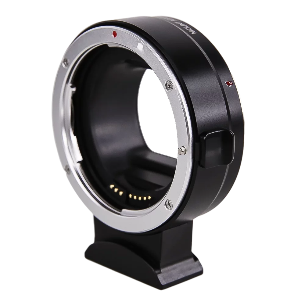 Foto&Tech EF-EOS R Mount Adapter, Auto-Focus Lens Mount Converter Compatible with EF EF-S Lens, Canon EOS R R5 R6 RP Mirrorless Digital Camera Body and Red Digital Cinema Mount