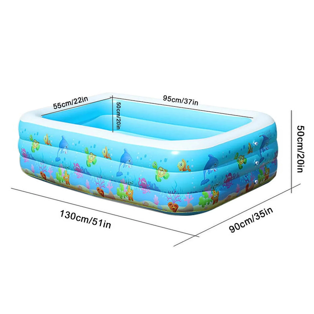 moobody Portable Swimming Pool Inflatable Swimming Pool Basin Kid Bathtub
