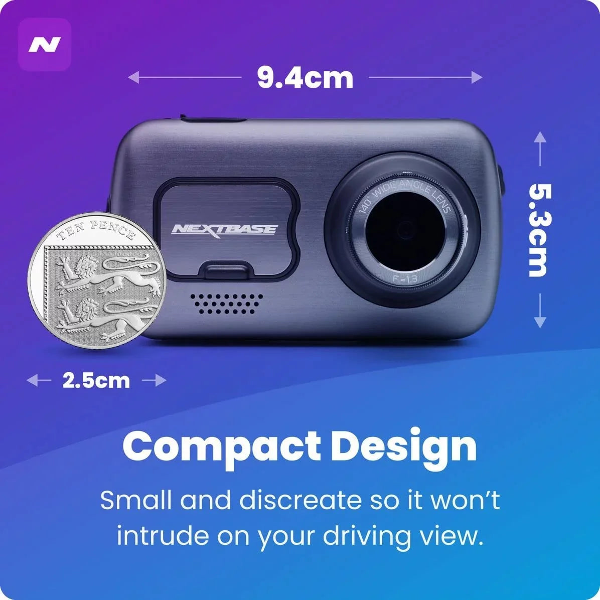 Nextbase 622GW Dash Cam Full 4K/30fps UHD Recording in Car DVR Camera
