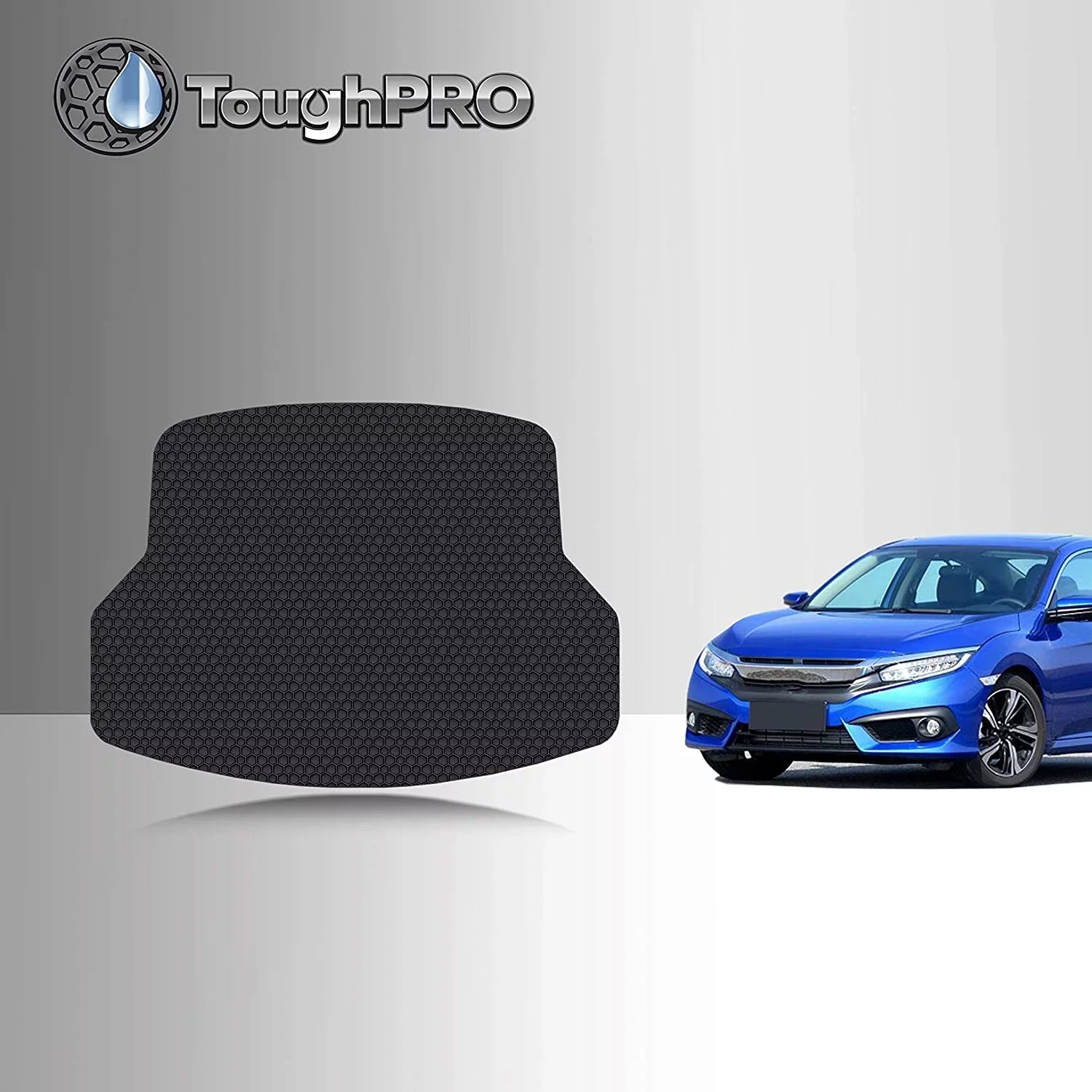 TOUGHPRO Cargo/Trunk Mat Accessories Compatible with Honda Civic - All Weather - Heavy Duty - (Made in USA) - 2021