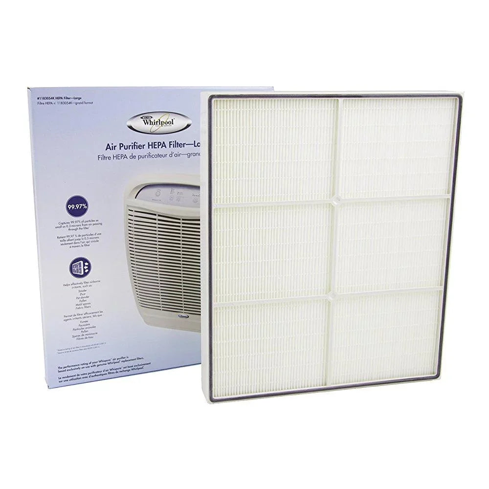 genuine whirlpool 1183054k hepa replacement fits whispure air purifier models ap450 and ap510