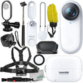 Ultimaxx Starter Insta360 GO 2 Action Camera Bundle - Includes: Action Camera Frame Adapter, Selfie-Stick, Floating Wrist Strap & Much More