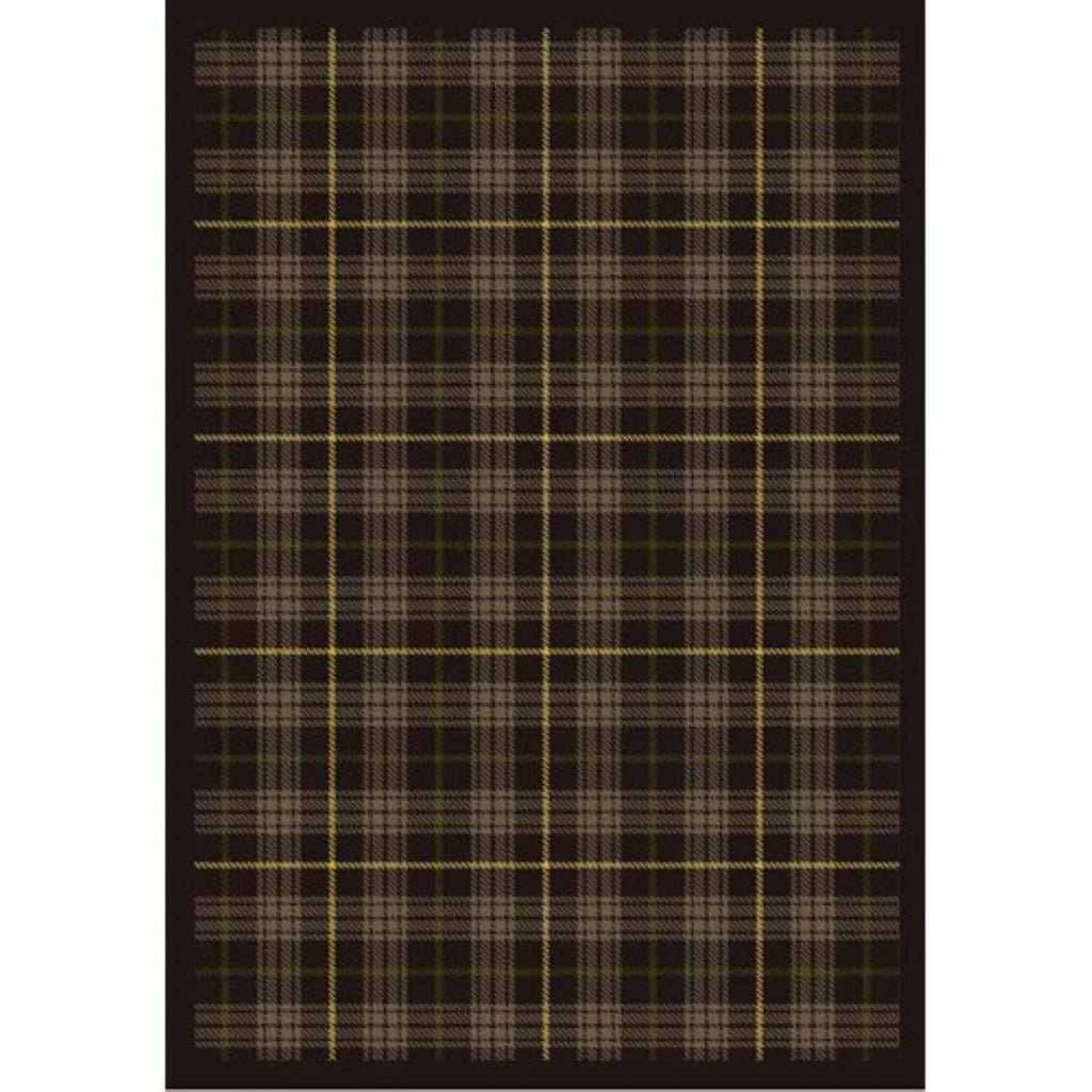Joy Carpets  Bit O ft. Scotch Tartan Green 3 ft.10 in. x 5 ft.4 in.  WearOn Nylon Machine Tufted- Cut Pile Whimsy Rug