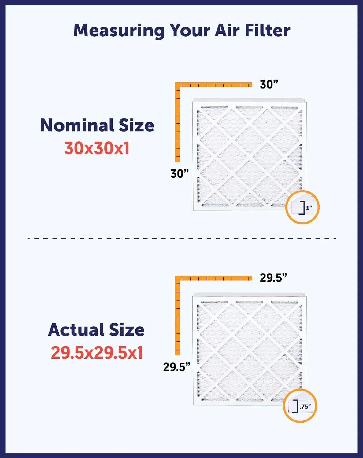 Filter King 28x63x1 Air Filter | 4-PACK | MERV 8 HVAC Pleated A/C Furnace Filters | MADE IN USA | Actual Size: 28 x 63 x .75"