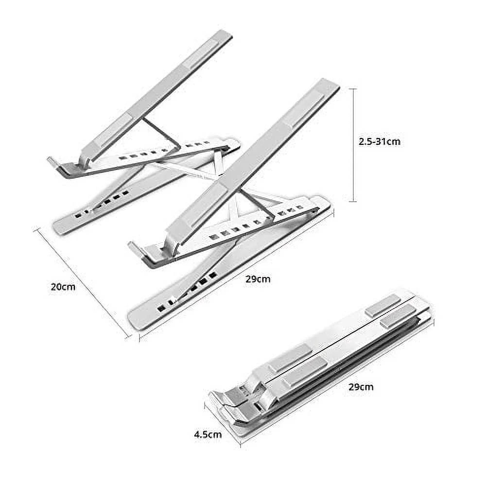 WOVTE Computer Stand Adjustable Computer Riser Ergonomic Computer Tray for Tablet & Computer (10inch - 15.6inch) for iPad, for MacBook Pro/Air, Surface Computer, Samsung, HP Notebook