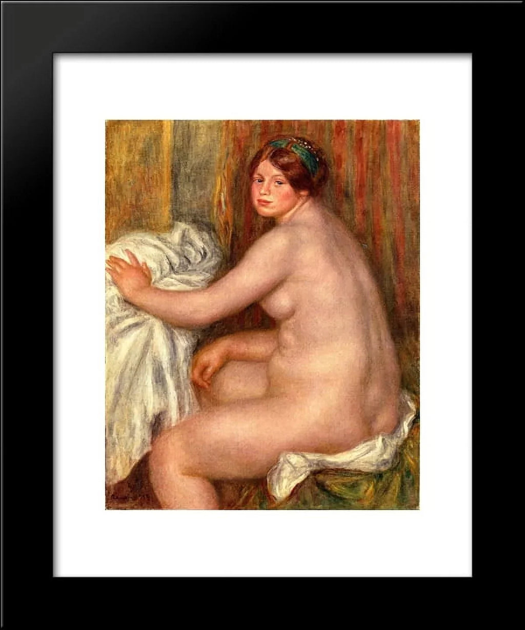 Seated Bather 20x24 Framed Art Print by Renoir, Pierre Auguste