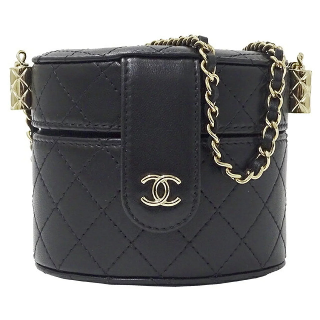Pre-Owned Chanel AP1616 / ― Women's Suede Shoulder Bag Black (Good)