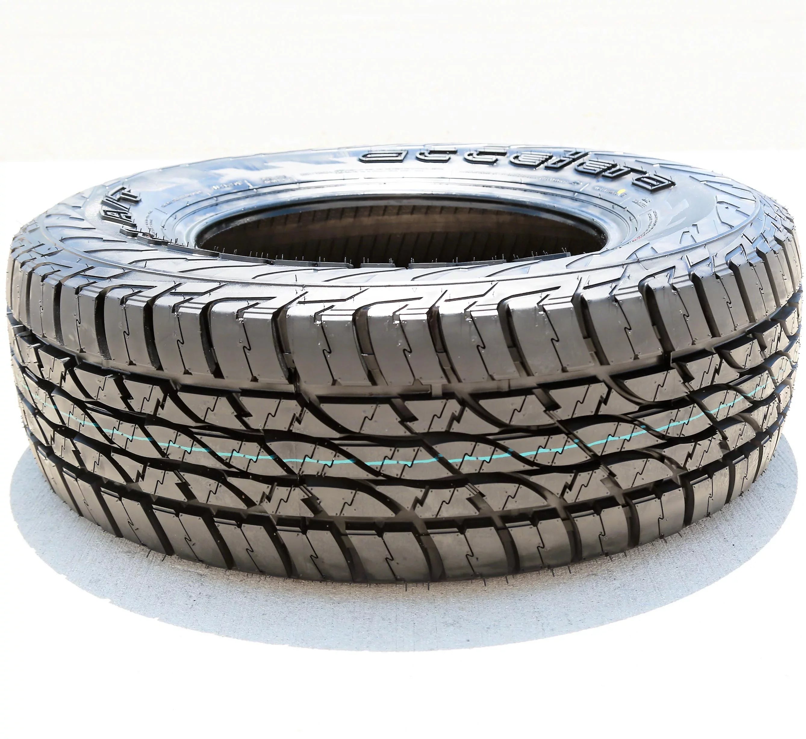 Set of 4 (FOUR) Accelera Omikron A/T LT 265/75R16 123/120Q E 10 Ply AT All Terrain Tires Fits: 2000-02 Dodge Ram 2500 Base, 2013-14 Toyota FJ Cruiser Base