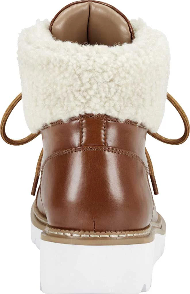 Women's Aerosoles Alden Wedge Hiker Bootie Tan Faux Leather/Faux Shearling 11 M