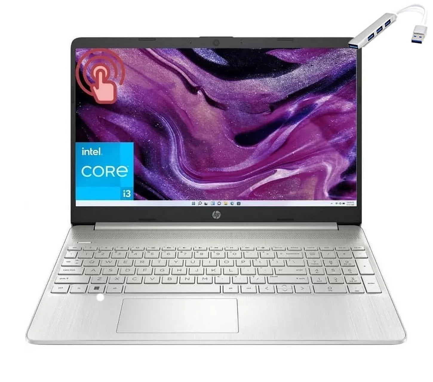 HP Business Notebook, 15.6" Touchscreen, Chipset Core i3-1115G4, 32GB RAM, 1TB SSD, Chipset UHD Graphics, Wi-Fi, Bluetooth, Win11 Home in S