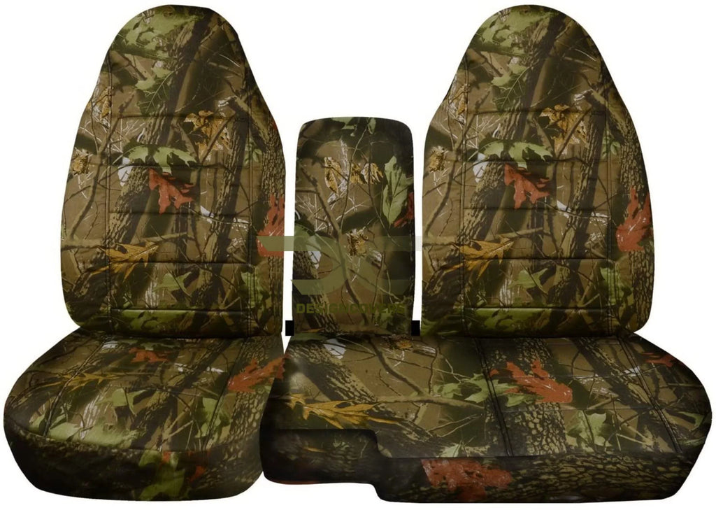 T3-Designcovers Fits 1991-1997 Ford Ranger/Mazda B-Series Camouflage Truck Seat Covers(60/40 Split Bench)w Center Console/Armrest Cover:Opening Console:Real Tree