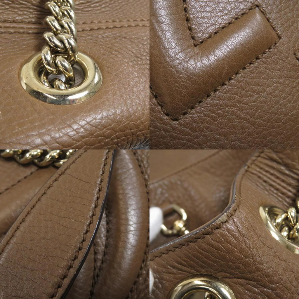 Pre-Owned Gucci 308982 Soho Chain Bag Tote Calf Ladies (Good)