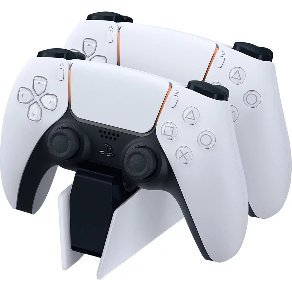 Sony Playstation 5 Disc Version Console with Extra White Controller, DualSense Charging Station and Sackboy: A Big Adventure Bundle with Cleaning Cloth