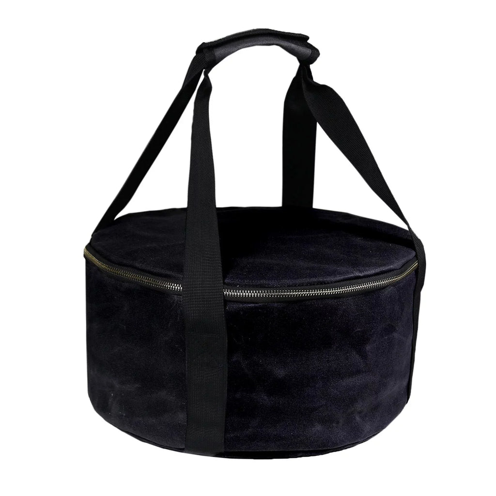 Durable Storage Bag Dutch Oven Container Cookware 12" Multipurpose Handbag Carry Bag for BBQ Camping ,Outdoor Activities ,Fishing Accessories - Black