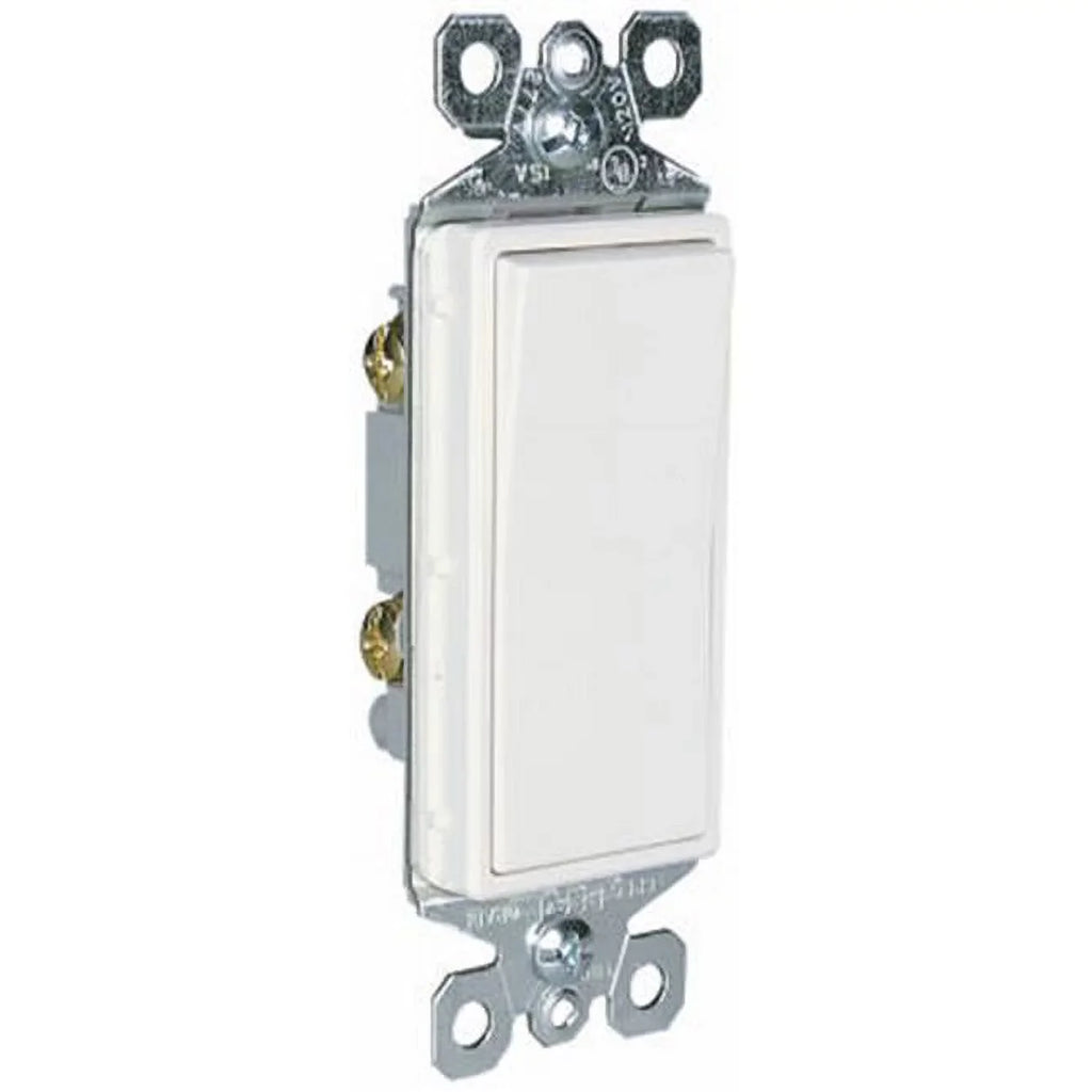 Legrand TM870WCP6 Pass & Seymour Decorator 1-Pole Light Switch, White, 10-Pk. - Quantity 1
