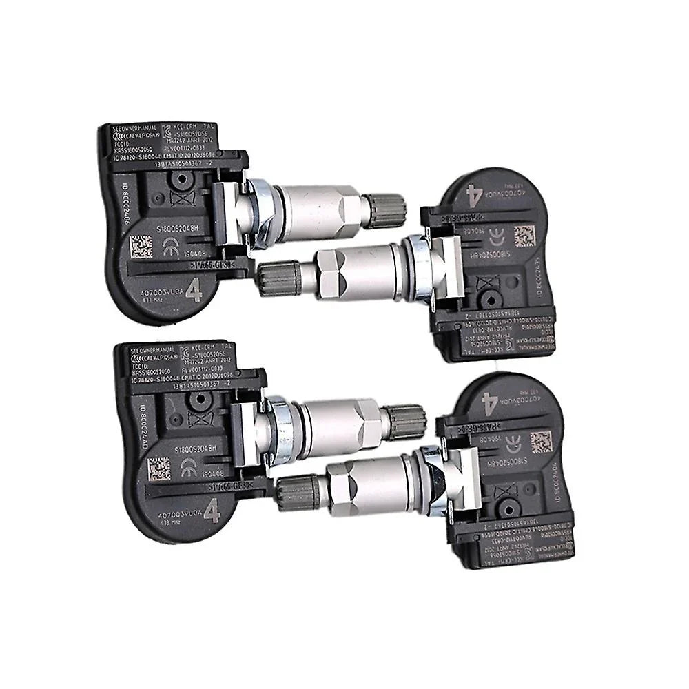 4pcs For Nissan Pulsar Qashqai Ii Tiida Teana X-trail Rogue 407003vu0a 433mhz Tpms Sensor 40700-3vu0a Tyre Pressure Sensors