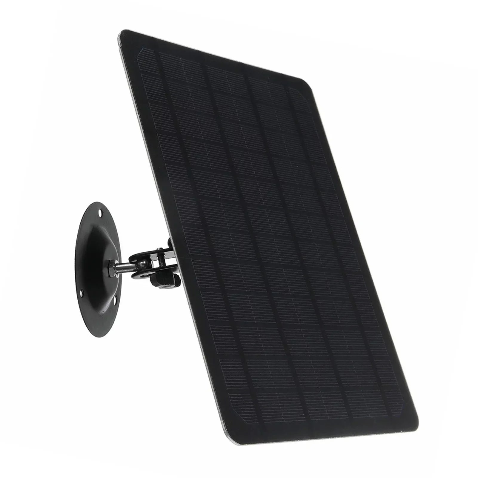 Shinysix USB Solar Panel 10W 6V Monocrystal Silicon Charging Plate, 360-degree Rotation, Waterproof, Wall Mounted for USB Camera
