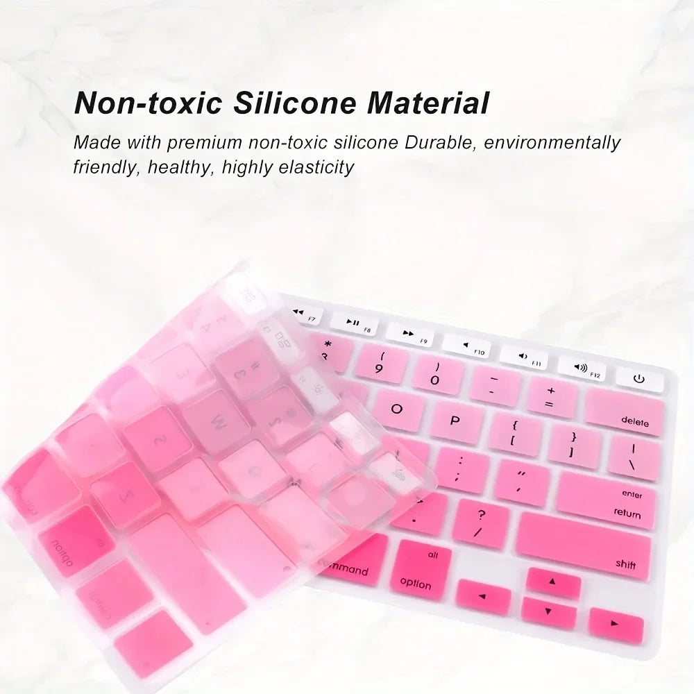 Silicone Keyboard Cover Skin For MacBook Air 13 Inch A1466 A1369(Release 2010-2017)& MacBook Pro 13" 15" 17" (2019 Or Older Version,with/Without Retina Panel)