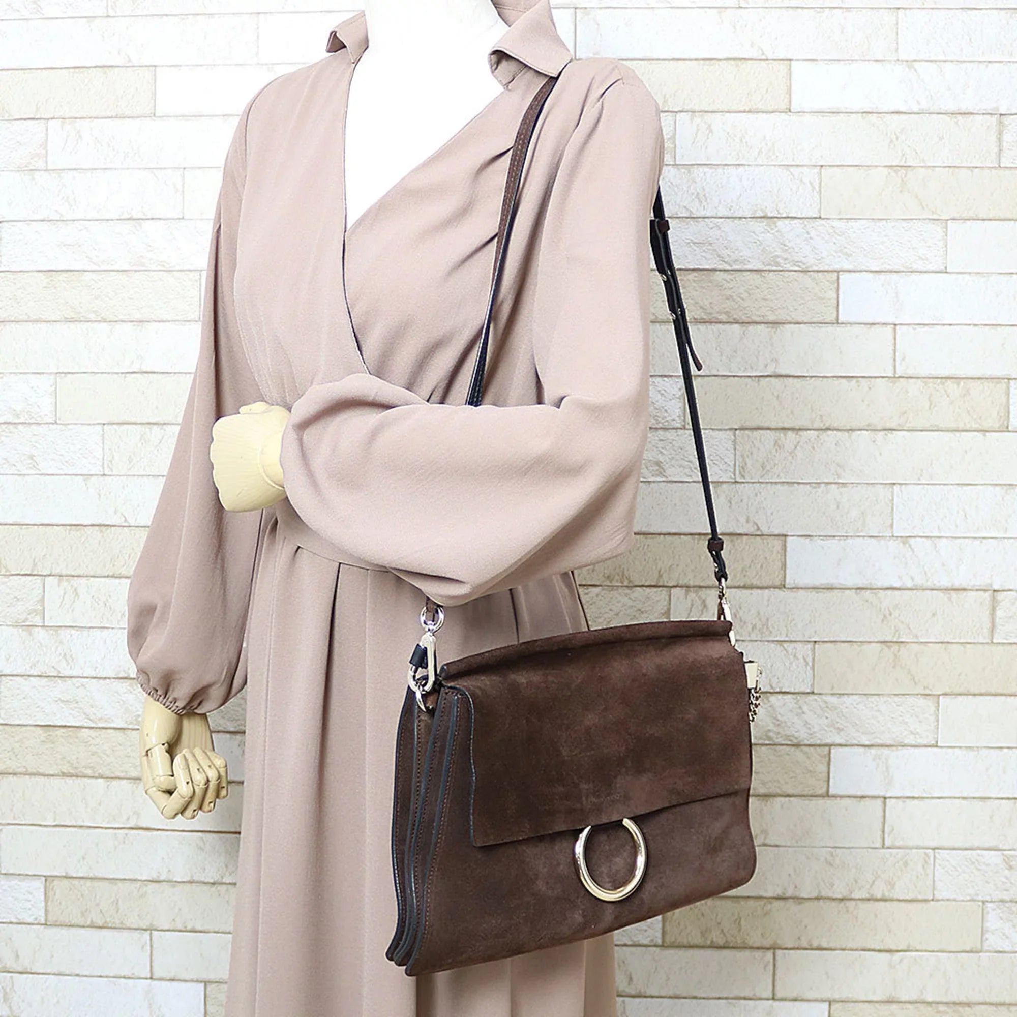 Pre-Owned Chloé Chloe Shoulder Bag Brown Ladies (Fair)