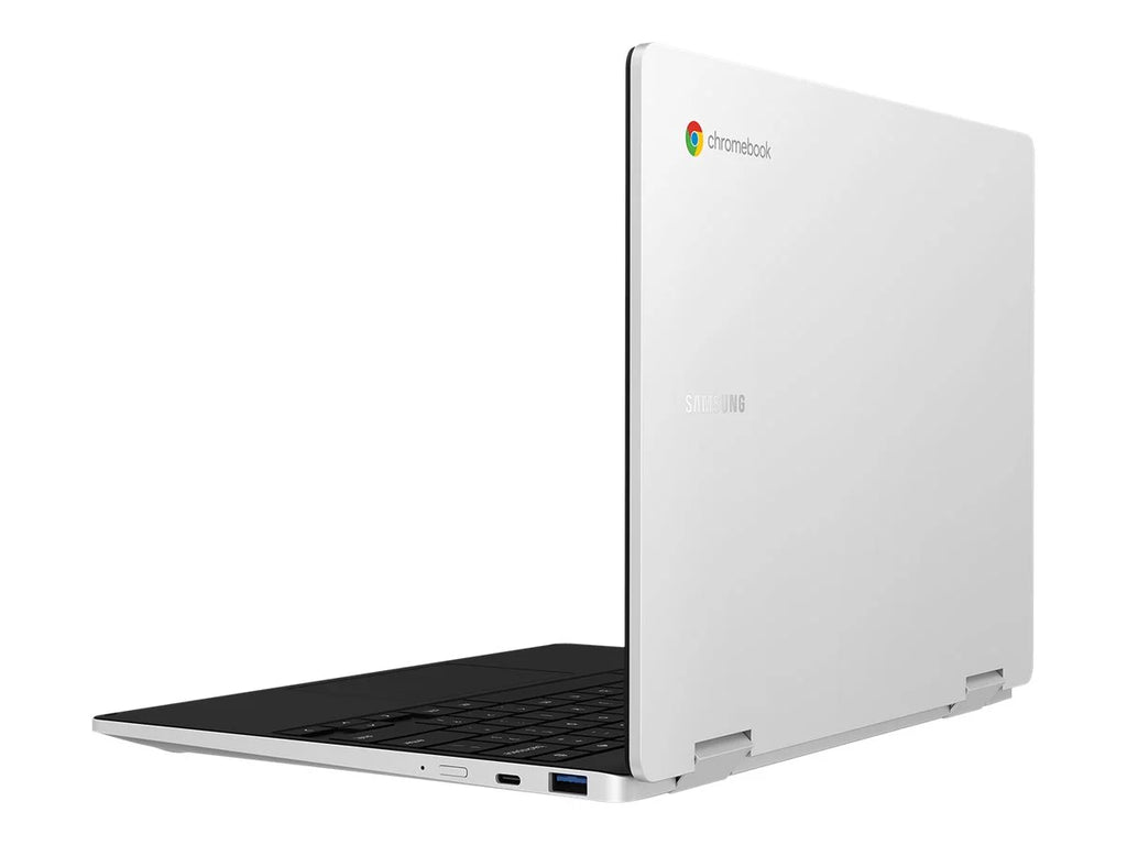 Samsung Galaxy Chromebook 2 360 - Flip design - Chipset Celeron N4500 / 1.1 GHz - Chrome OS - UHD Graphics - 4 GB RAM - 128 GB eMMC - 12.4" touchscreen 2560 x 1600 (WQXGA) - Wi-Fi 6 - silver - kbd: US