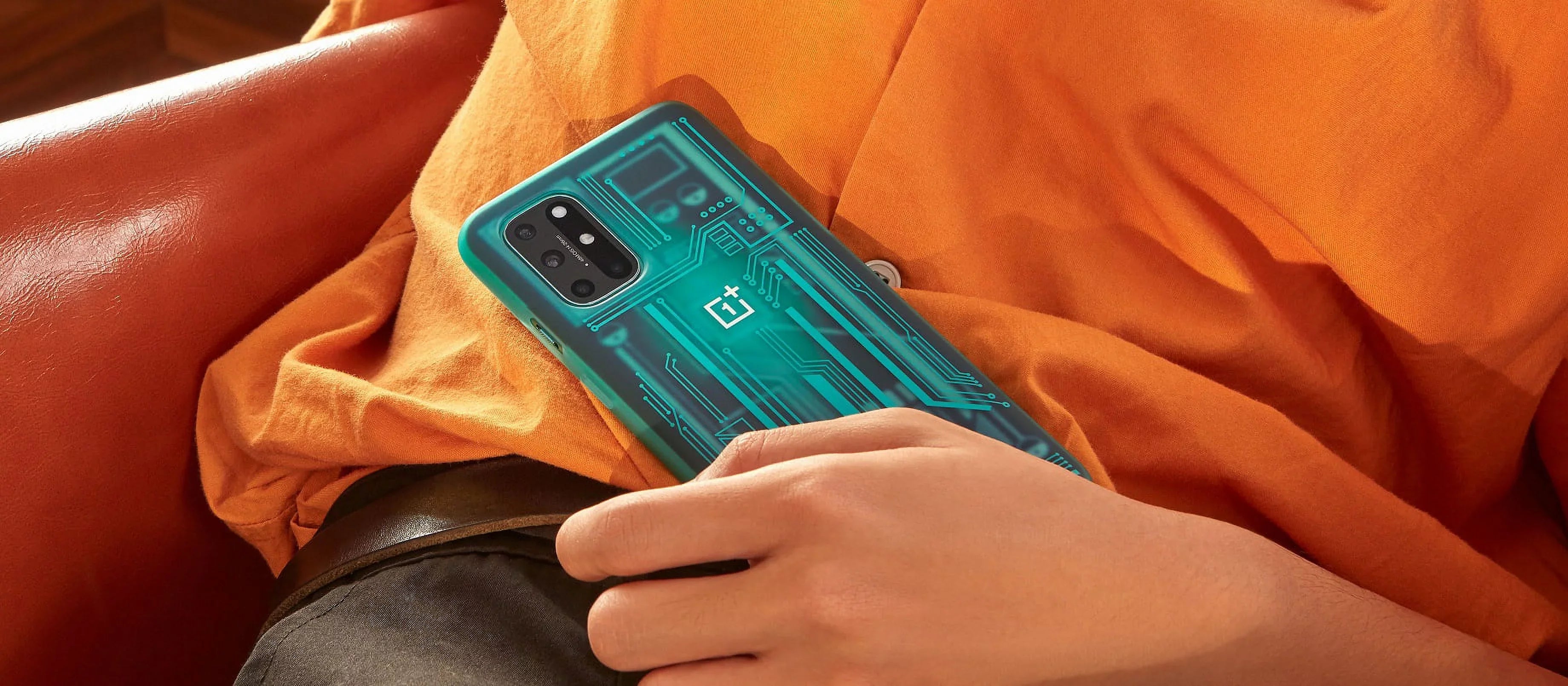 Original OnePlus 8T Quantum Bumper Case  Cyborg Cyan