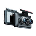 Dash Cam Front and Rear Inside 3 Cameras 1080+720+480P 4in Car Rearview Mirror Car Video Recording Camcorder Night Vision Car Camera Recorder Auto Safety Driving Recorder