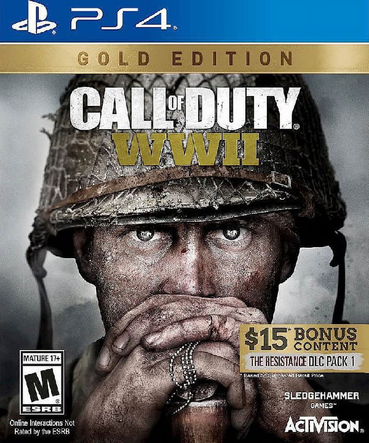 Renewed Call of Duty: WWII Gold Ed. (Sony PlayStation 4, 2017) Shooter Game (Refurbished)