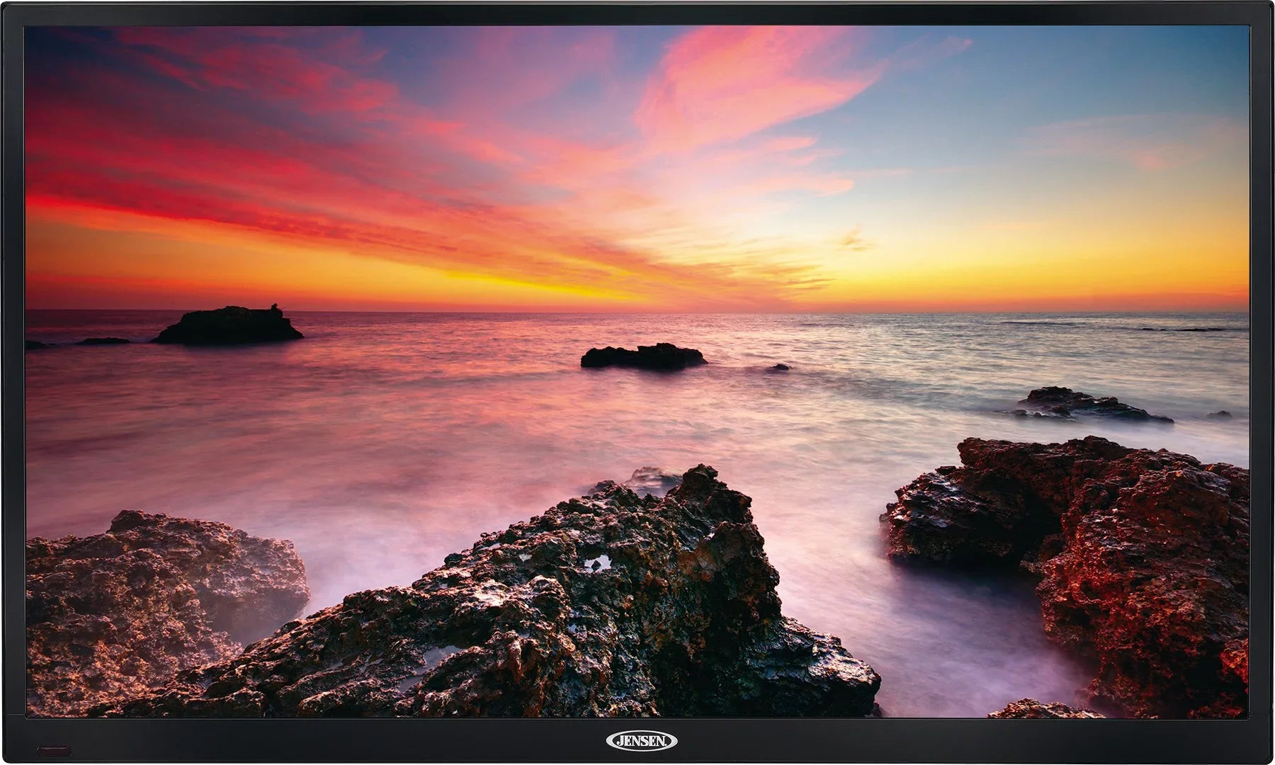 JENSEN JE3217 32" LED AC Television with Integrated HDTV (ATSC) Tuner and Remote Control, 1366 x 768 WXGA+ Screen Definition, HDTV Ready (1080p, 720p, & 480p), High Performance Wide 16:9 LCD panel, 110V AC