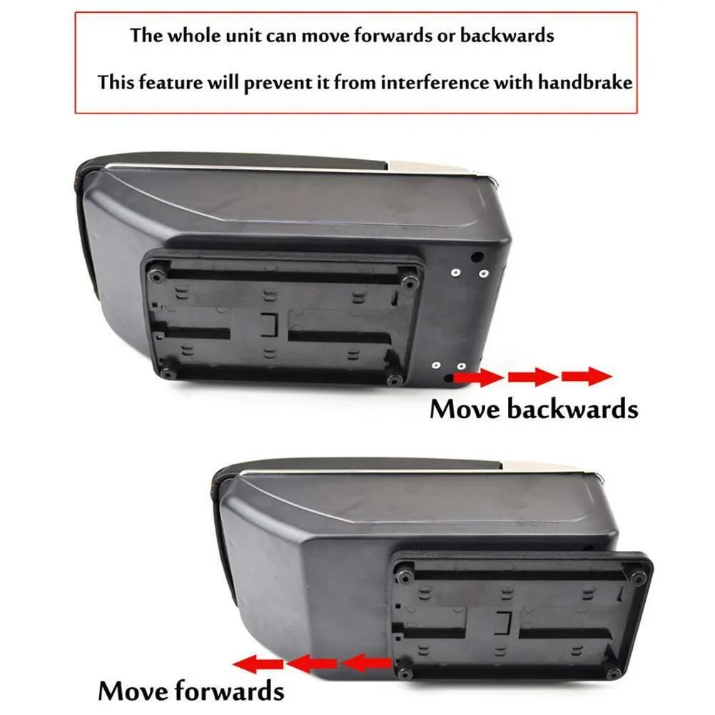 XUKEY For Honda Fit / Jazz 2002-2008 Duel Central Console Armrest Storage Compartment