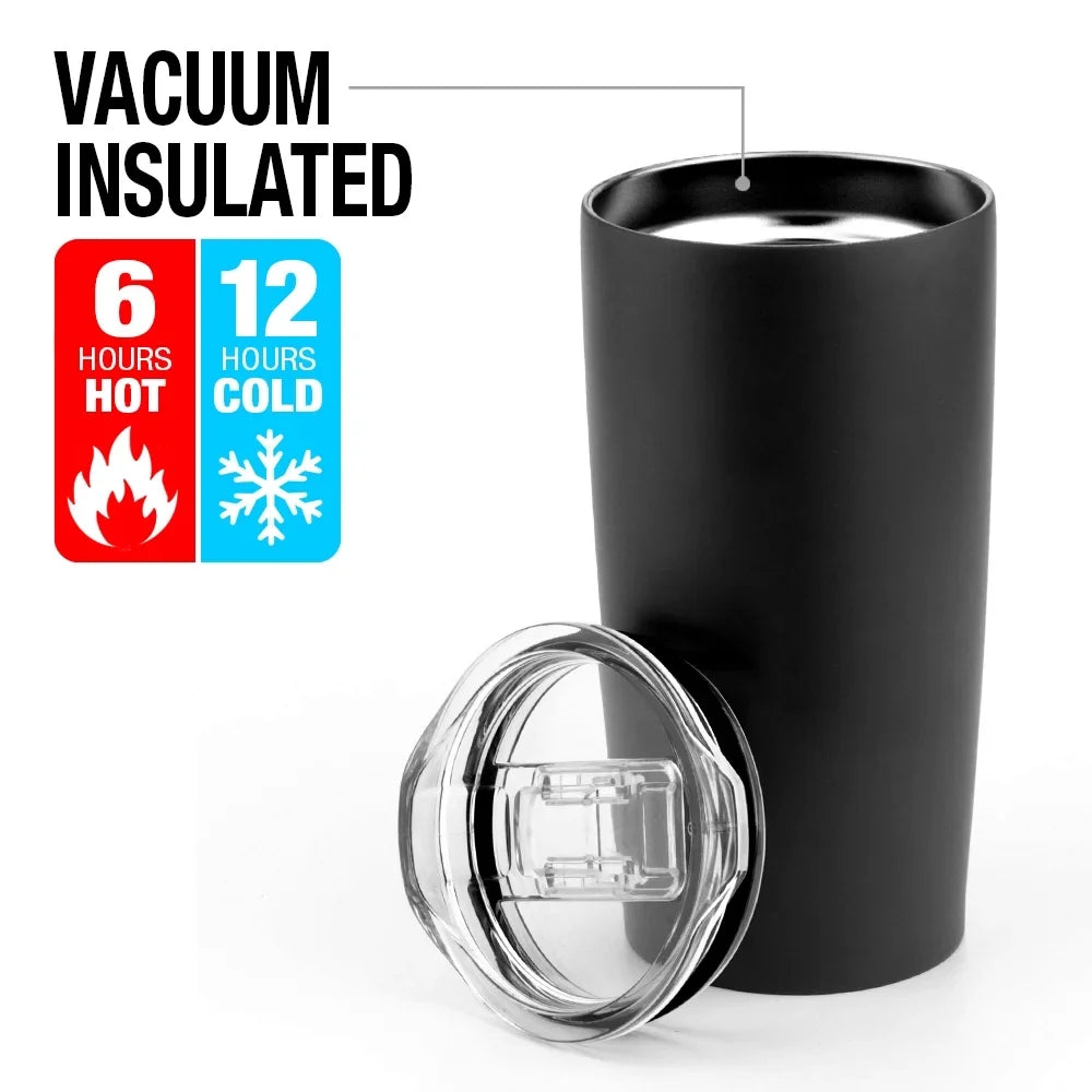 The Hobbit/Orc Company Stainless Steel Tumbler 20 oz Coffee Travel Mug/Cup, Vacuum Insulated & Double Wall with Leakproof Sliding Lid | Great for Hot Drinks and Cold Beverages