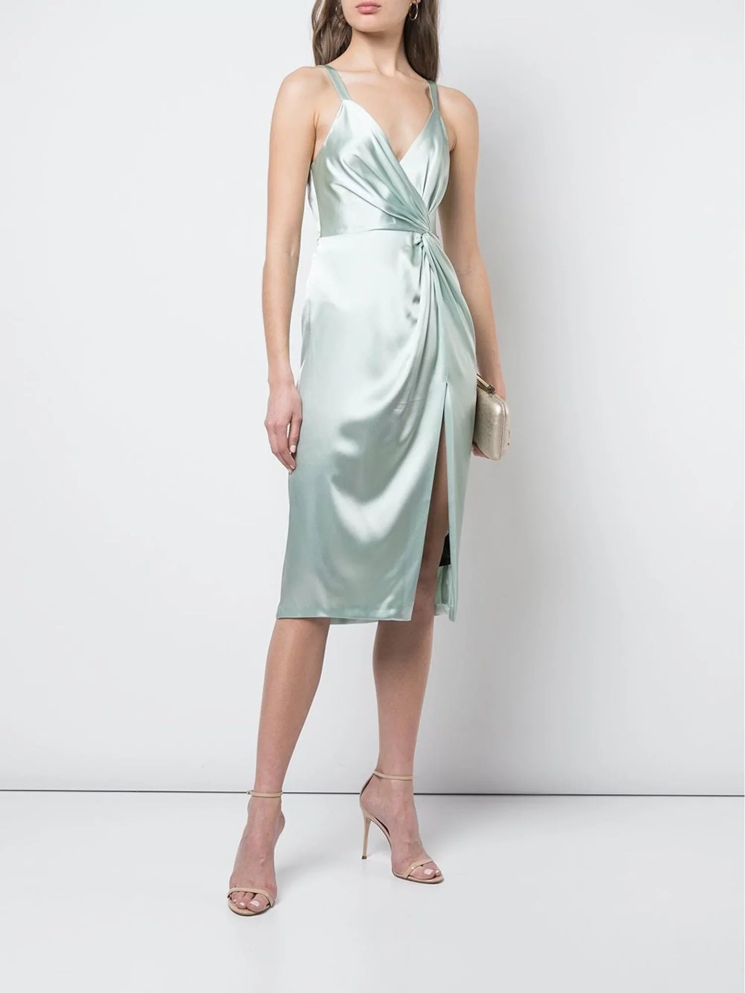 JILL STUART Womens Green Sleeveless Above The Knee Sheath Evening Dress Size: 8