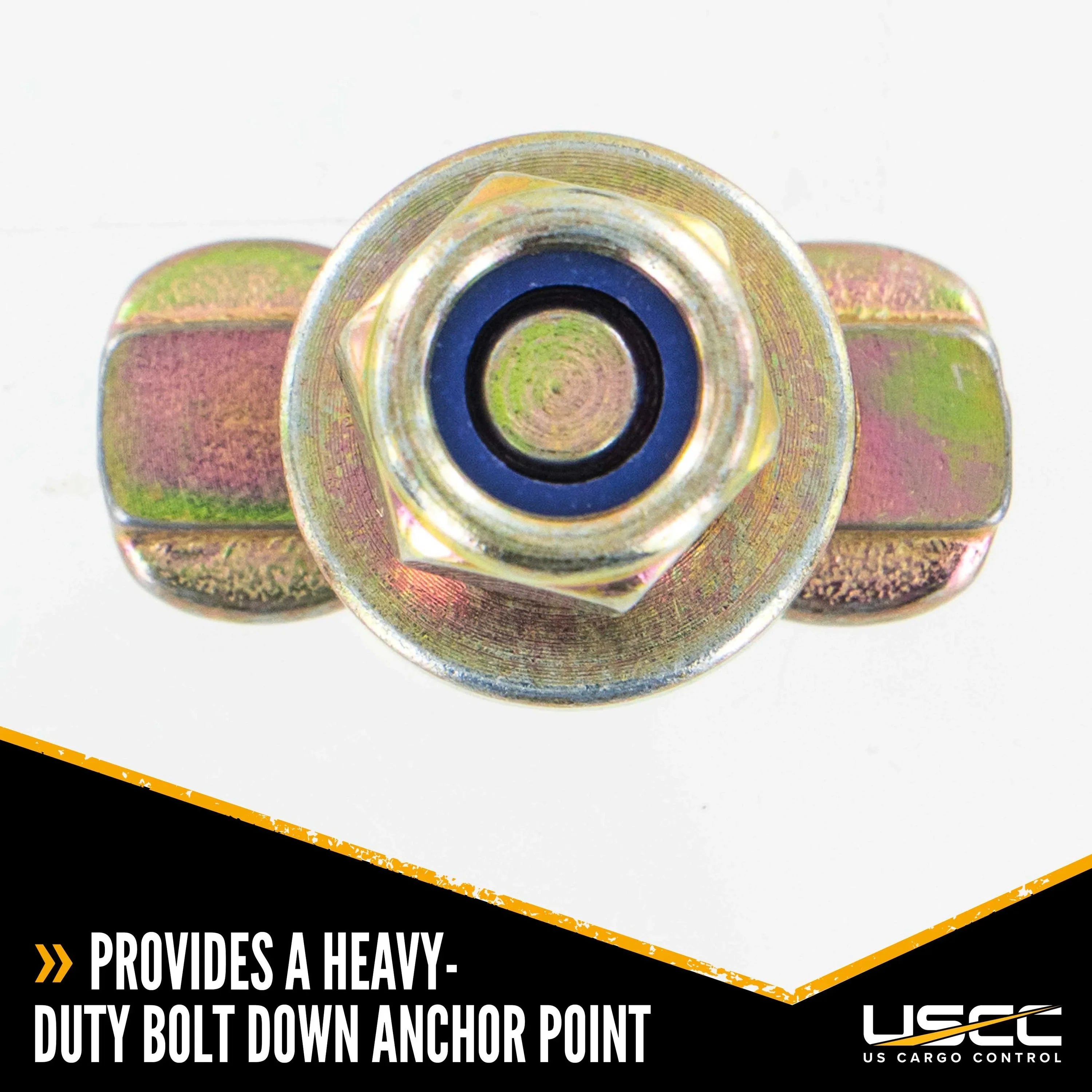 US Cargo Control L Track Double Lug Threaded Stud Fitting, Use With L Track Rails In Your Truck Or Trailer To Create Heavy-Duty Bolt Down Anchor Points, Working Load Limit Of 1,833 Pounds, 10 Pack